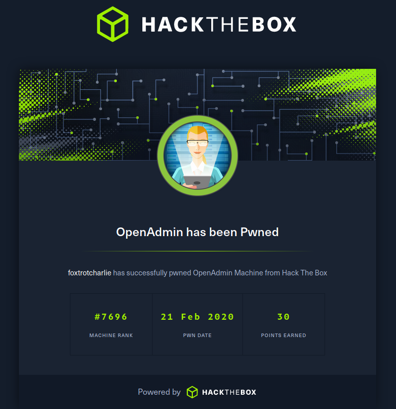 [HTB Writeup]: Openadmin HackTheBox Challenge